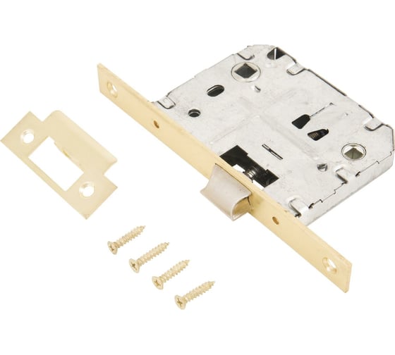 Изображение товара Защелка Аллюр L7050S SB (матовое золото; планка 18 мм; без ручек; с фиксатором) 11222