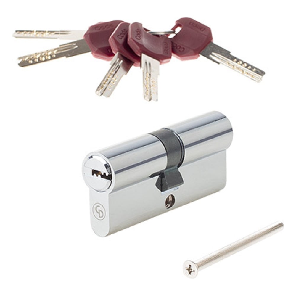 Изображение товара Цилиндровый механизм Code Deco ZM-70-CR 70 мм хром высокий уровень защиты