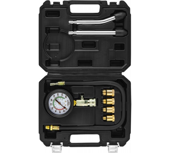 Изображение товара Компрессометр бензиновых двигателей THORVIK CTK2 в наборе с переходниками 053876