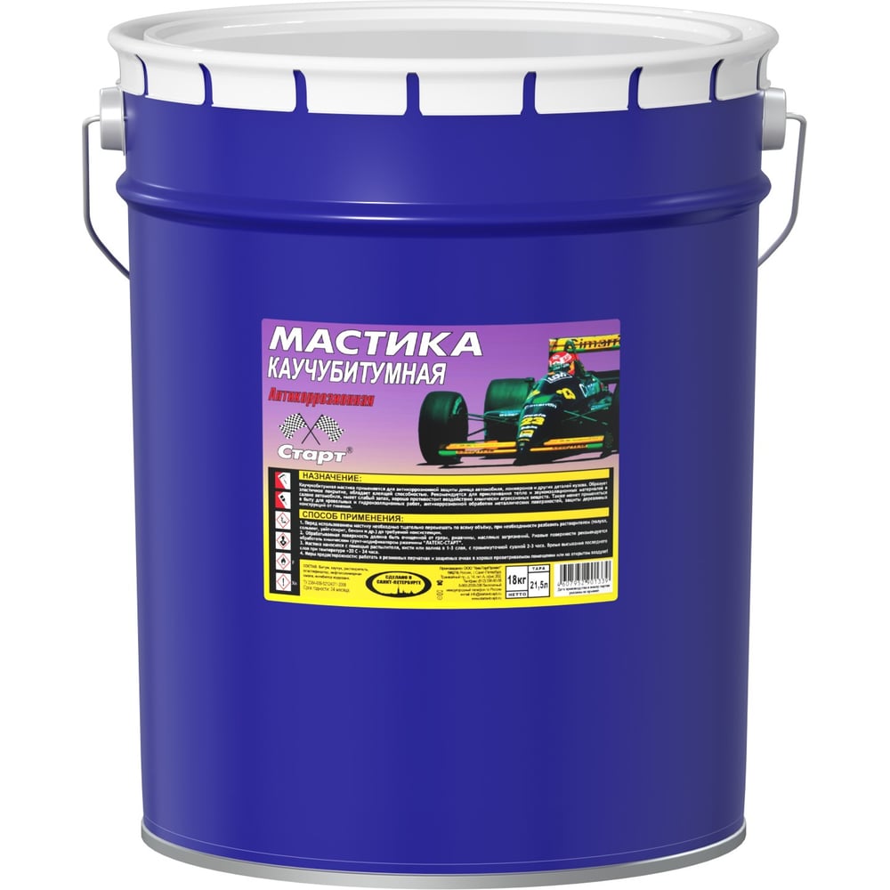 Изображение товара Мастика каучукобитумная СТАРТ (21,5 л / металл) 4607952901339
