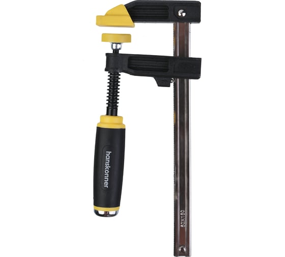 Изображение товара Струбцина F-образная, 50x150x255 мм, усилие 174кгс, Hanskonner HK1078-06-50X150