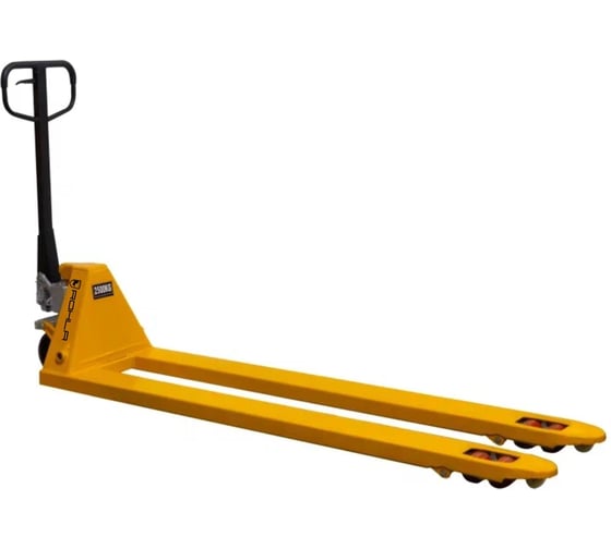 Изображение товара Гидравлическая тележка с длинными вилами RohlaRhino AC2025L полиуретановые колеса (2500 кг; 2000x550 мм) АС2025L