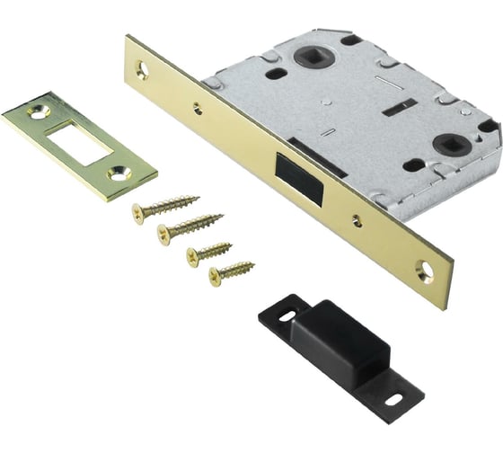 Изображение товара Защелка Аллюр (золото; магнитная; без ручек; с фиксатором) 11550