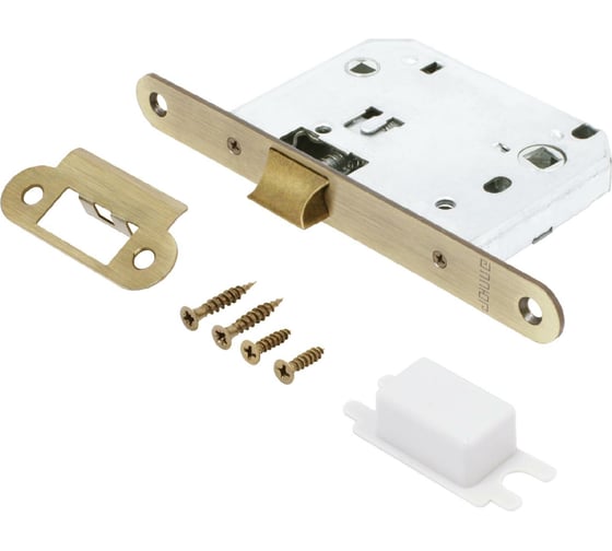 Изображение товара Защелка Аллюр L7050R AB (старая бронза; овальная планка 18 мм; без ручек; с фиксатором) 11228