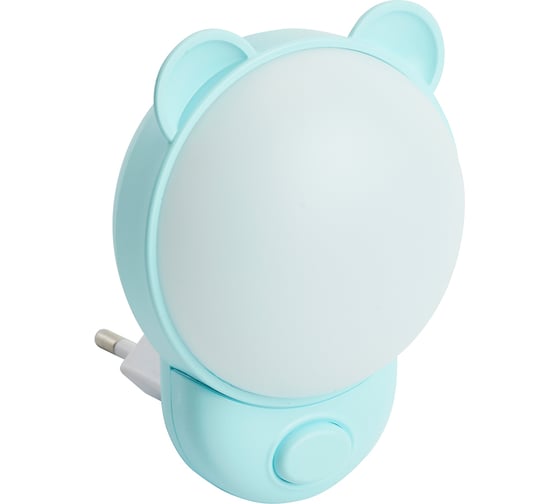 Изображение товара Светильник-ночник FERON Мишка 10LED 2700K/6500K 1,2W 220V синий, FN1171 52060