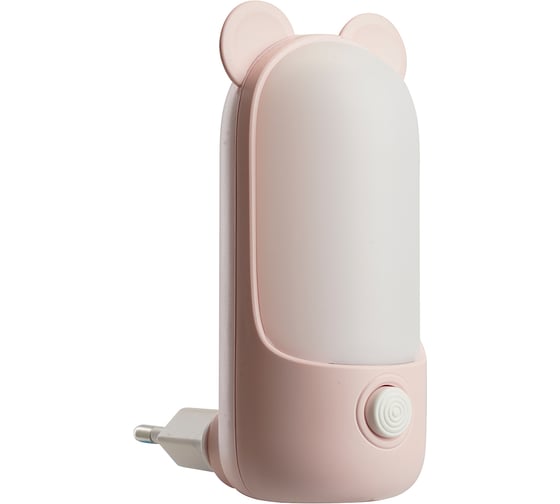 Изображение товара Светильник-ночник FERON Мишка 8LED 2700K/6500K 0,8W 220V розовый, FN1172 52061