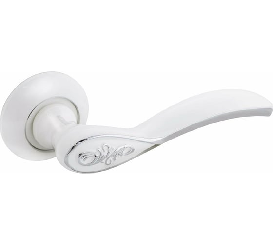 Изображение товара Комплект ручек Аллюр ШЭРОН W/CP 17112 (белый; хром) 12447