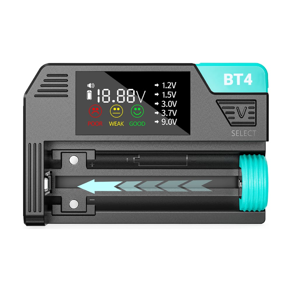 Изображение товара Тестер Robiton BT4 19739 для проверки батареек и аккумуляторов