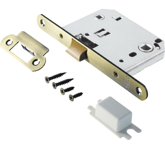 Изображение товара Защелка Аллюр L7050PR AB (старая бронза; пластик; овальная планка 18 мм; без ручек; с фиксатором) 11556