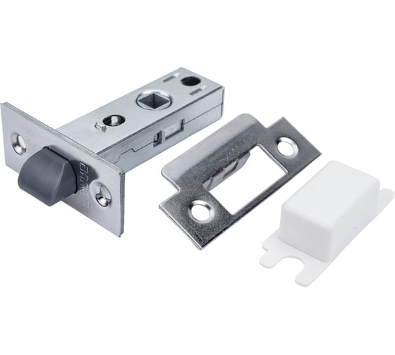 Изображение товара Защелка Аллюр L45-8-P CP (хром; пластик; торцевая планка 25 мм; без ручек) 12332