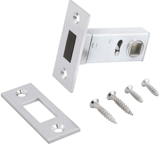 Изображение товара Защелка Аллюр (хром; магнитная; без ручек) 11580