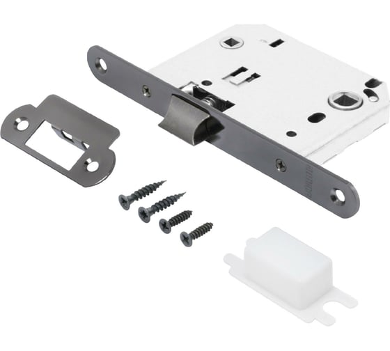 Изображение товара Защелка Аллюр L7050R BN (черный никель; овальная планка 18 мм; без ручек; с фиксатором) 11569