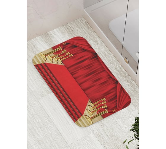Изображение товара Коврик противоскользящий JoyArty "На красной дорожке" для ванной, сауны, бассейна, bath_8267