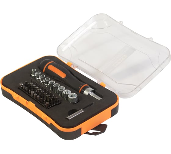 Изображение товара Набор торцевых головок и бит с трещоткой Skole NJ 41 предмет (адаптер, головки 4/5/5,5/6/7/8/9/10/12, магнитный удлинитель 60мм) NJ-2041