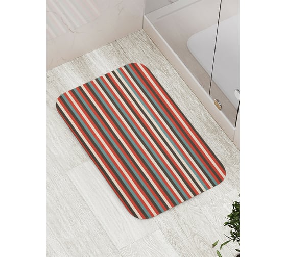 Изображение товара Коврик противоскользящий JoyArty "Полосатый стиль" для ванной, сауны, бассейна, bath_20767