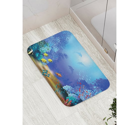 Изображение товара Коврик противоскользящий JoyArty "Влюбись в океан" для ванной, сауны, бассейна, bath_20591