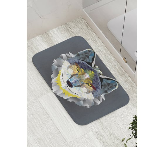 Изображение товара Коврик противоскользящий JoyArty "Драгоценный волк" для ванной, сауны, бассейна, bath_8882