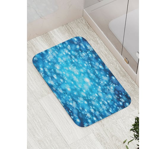 Изображение товара Коврик противоскользящий JoyArty "Снежный узор" для ванной, сауны, бассейна, bath_378740
