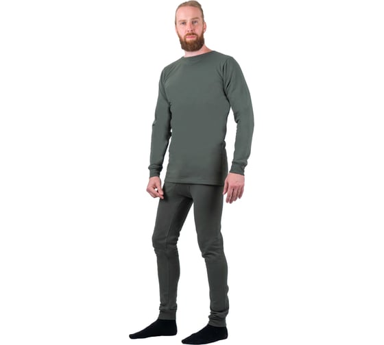 Изображение товара Белье мужское ГК Спецобъединение фуфайка, кальсоны, хаки, (бывший Бел 300) (128-132, 182-188), ко Бел 348/128/182