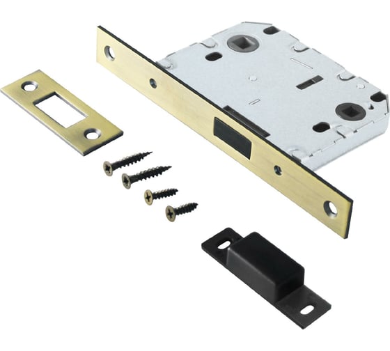 Изображение товара Защелка Аллюр L7050-MS MAB (матовая бронза; магнитная; без ручек; с фиксатором) 11554