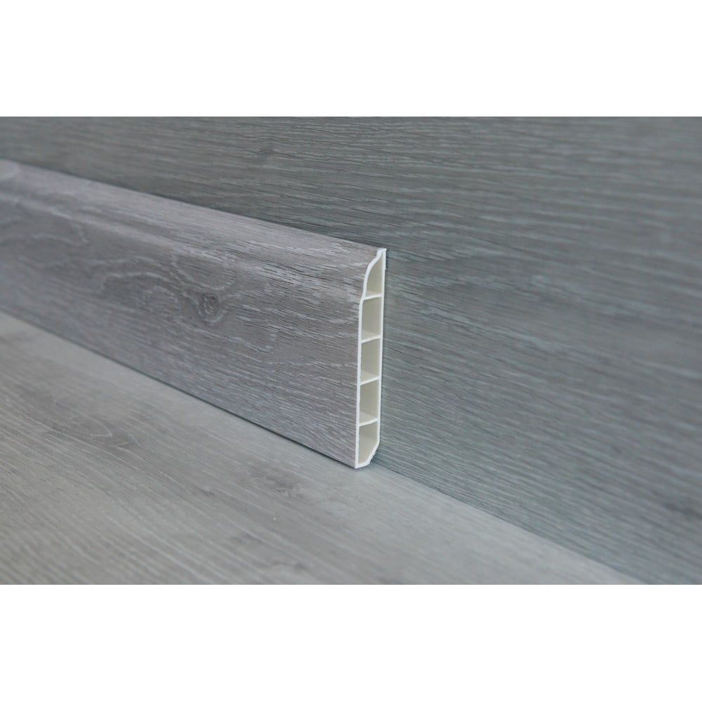 Изображение товара Плинтус Power Dekor T0007 Дуб Монблан влагостойкий 2400мм комнатный