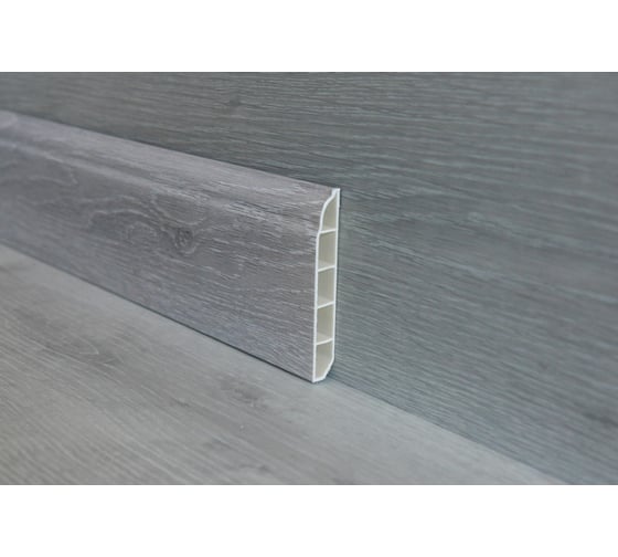 Изображение товара Плинтус Power Dekor 2400х80х12, T0007 Дуб Монблан, AK-T0007-T