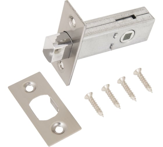 Изображение товара Задвижка Аллюр (матовый никель; 6 мм; без ручек) 11232