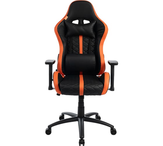 Изображение товара Кресло игровое Filum пластиковая крестовина, спинка/сиденье экокожа с прострочкой, поясничная подушка, подлокотники с регулировкой по высоте FL-CH-G-050