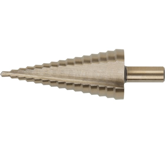 Изображение товара Сверло ступенчатое FIT HSS Co5% (Р6М5К5) по металлу, 15 ступеней, 4-32 мм 36389