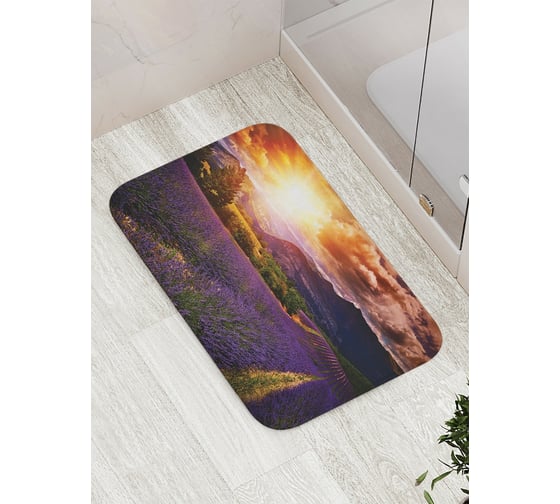 Изображение товара Коврик противоскользящий JoyArty "Цветы радуются солнцу" для ванной, сауны, бассейна, bath_17348