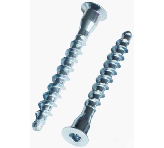 Изображение товара Комплект евровинтов EMMET 6.3_50мм - 500 штук + шестигранник 5шт E-6.3*50-500