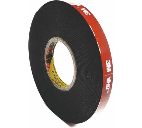 Изображение товара Сверхсильная двусторонняя клейкая лента 3М, VHB, 20мм х 5м, черная 5952F205