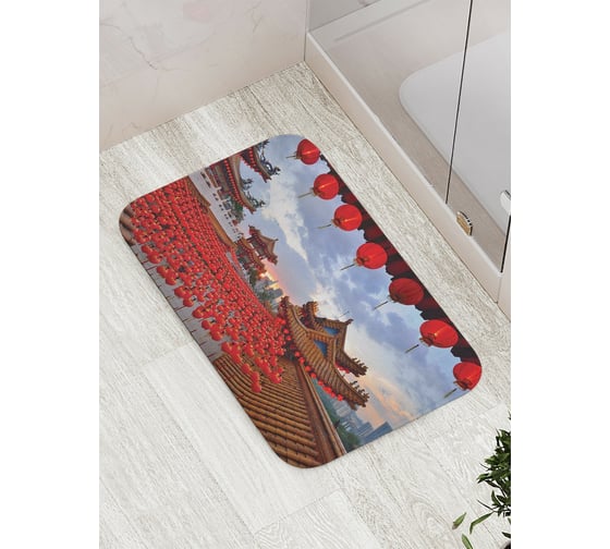 Изображение товара Коврик противоскользящий JoyArty "Японские выступления" для ванной, сауны, бассейна, bath_17365