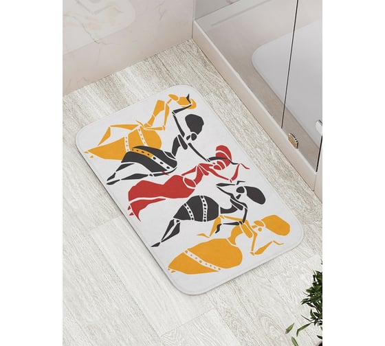 Изображение товара Коврик противоскользящий JoyArty "Африканские краски" для ванной, сауны, бассейна, bath_17567