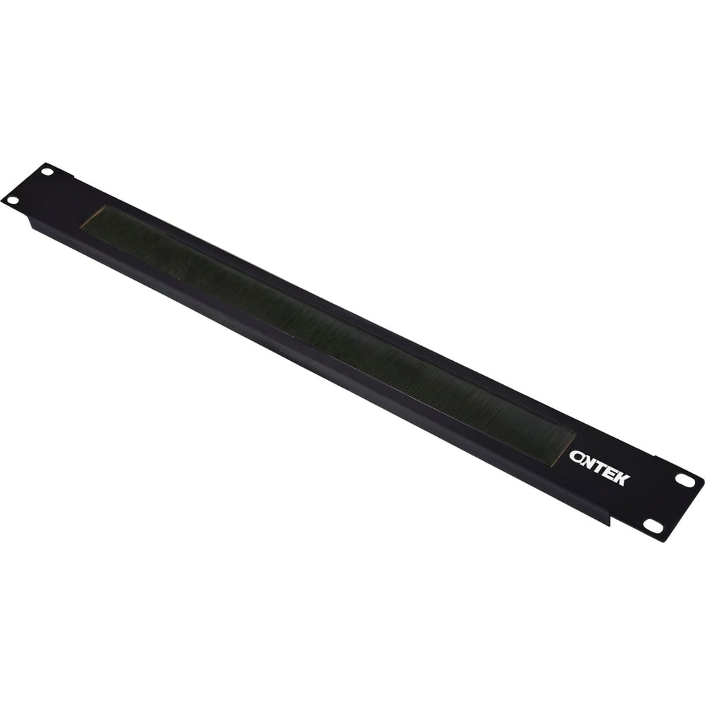 Изображение товара Организатор щеточный ONTEK крепление 19 1U черный RAL 9005 COB1U-9005