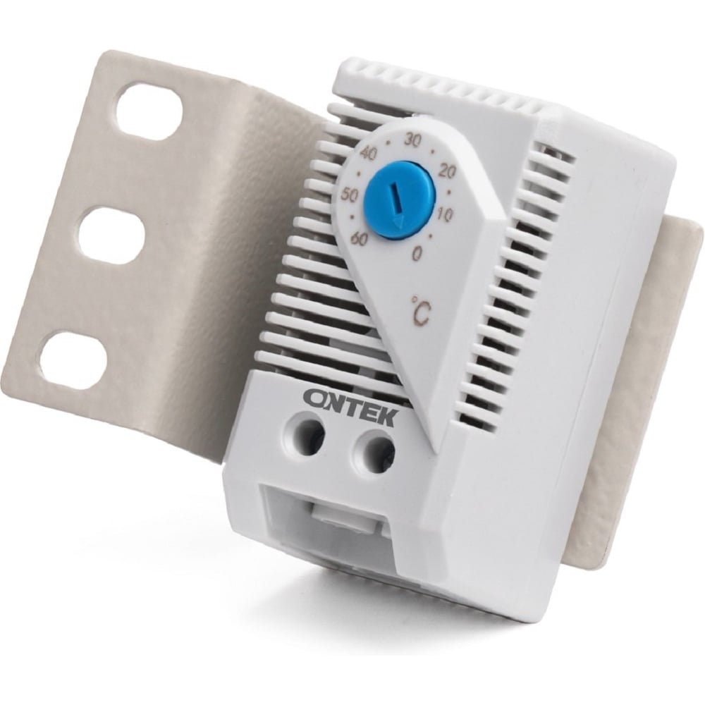 Изображение товара Термостат регулируемый ONTEK крепление на 19, нормально-разомкнутый (0...+60C) управление включением/выключением модулей вентиляторов FR