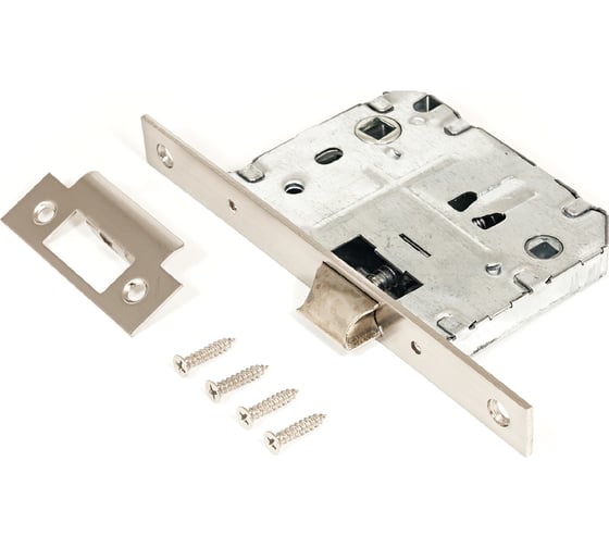 Изображение товара Защелка Аллюр (матовый никель; планка 18 мм; без ручек; с фиксатором) 11130