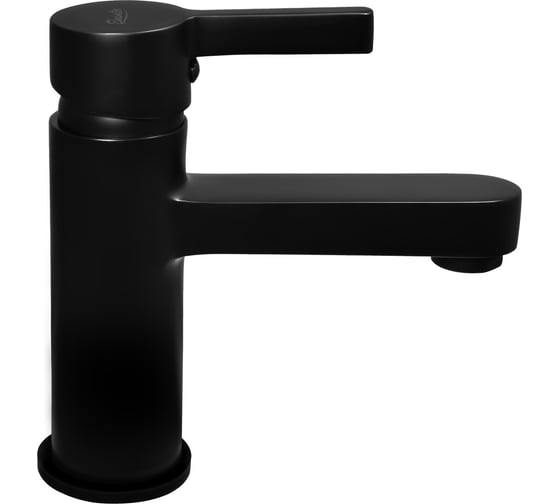 Изображение товара Смеситель латунный Eleanti ВАЛЬС для раковины черный, матовый, гайка 0402.543