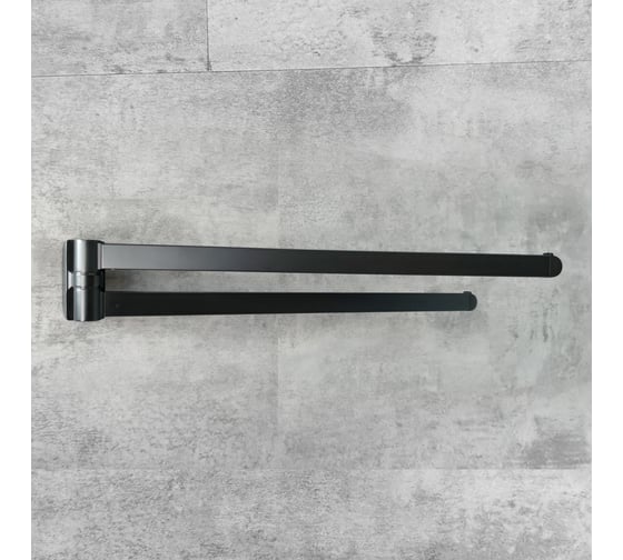 Изображение товара Вешалка для полотенец черная ZARATSU Z-A8/13