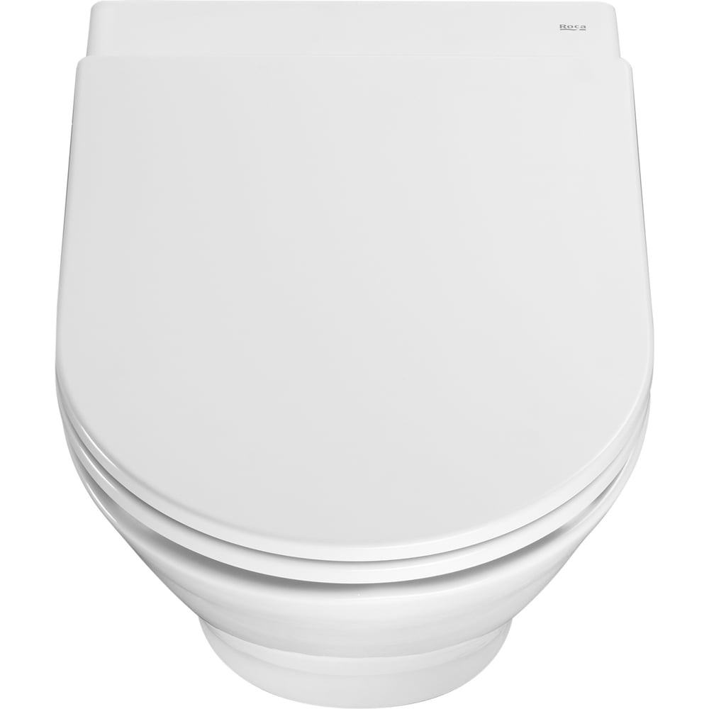 Изображение товара Сиденье Roca The Gap Round микролифт белое овальное для унитаза