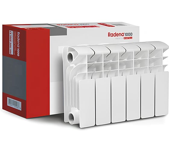 Изображение товара Радиатор биметаллический RADENA CS 1000 200/100 4 секции 009010901