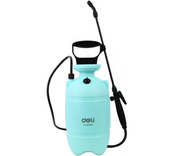 Изображение товара Опрыскиватель садовый Deli 5л помповый DL581105B регулируемый разбрызгиватель, ремень для переноски 195801