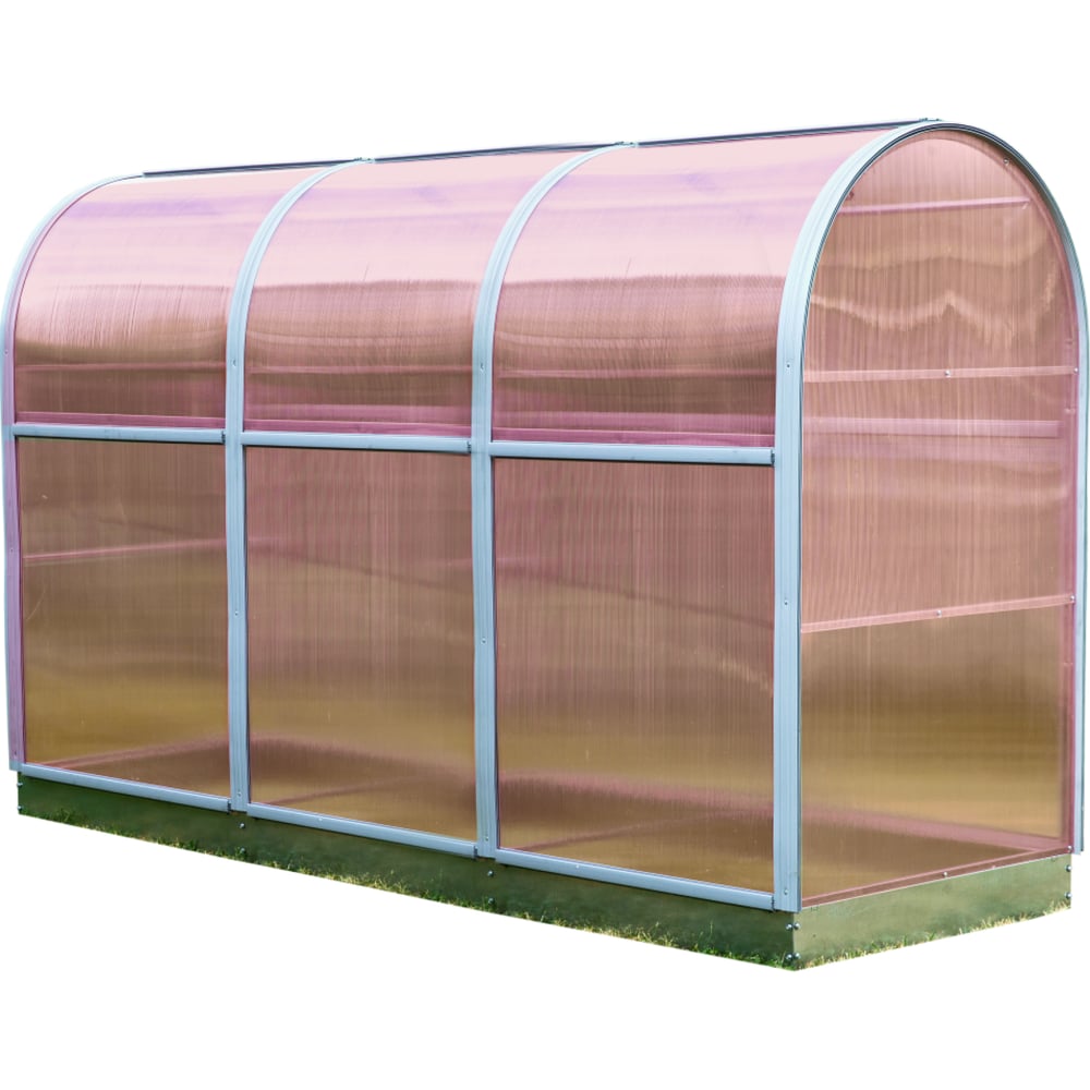 Изображение товара Парник ТМК Удача плюс 1м х 3м х 1,94м с грядкой из поликарбоната