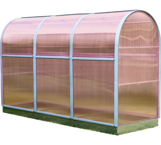 Изображение товара Парник ТМК Удача плюс 1м х 3 м х 1,94 м (высота) с грядкой, поликарбонат НАНО 4 мм TMK 111-256