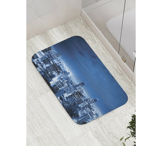 Изображение товара Коврик противоскользящий JoyArty "Ночной город" для ванной, сауны, бассейна, bath_11236