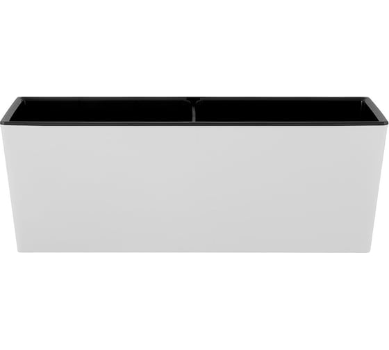 Изображение товара Ящик балконный London Cube, со вставкой, 40 см, белоснежный жасмин INGREEN 278886