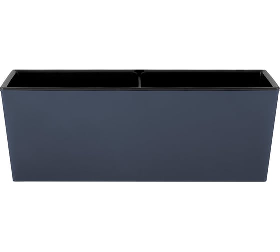 Изображение товара Ящик балконный London Cube, со вставкой, 40 см, вулканический серый INGREEN 278887