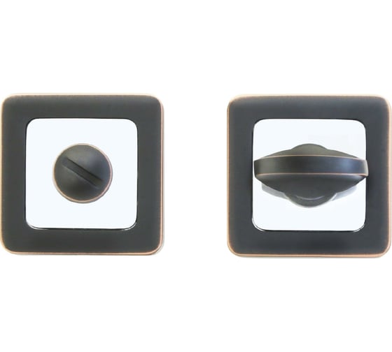 Изображение товара Сантехническая завертка к ручкам Аллюр (темная медь; хром) 11458