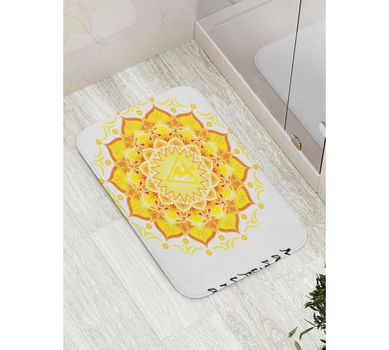 Изображение товара Коврик противоскользящий JoyArty "Манипура чакра" для ванной, сауны, бассейна, bath_18758