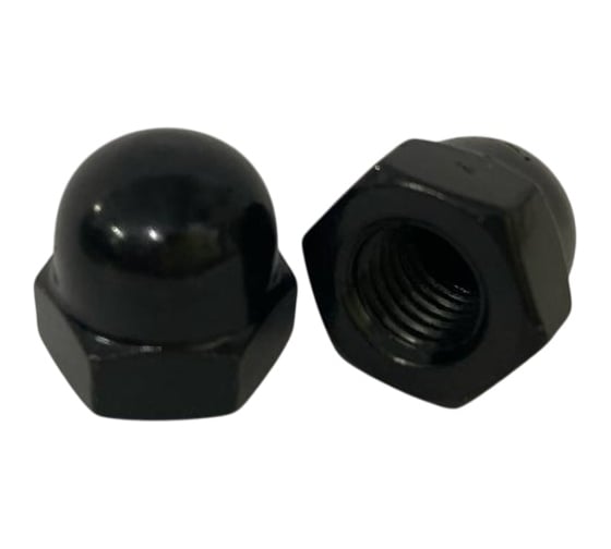 Изображение товара Гайка колпачковая boltnn.ru DIN 1587 М8 6.0 цинк- никель черный 100 шт 4687206951303